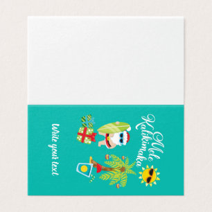 Noël hawaïen. Père Noël Mele Kalikimaka.