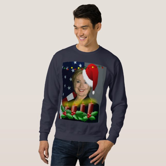 noël hillary clinton sweatshirt (Devant entier)