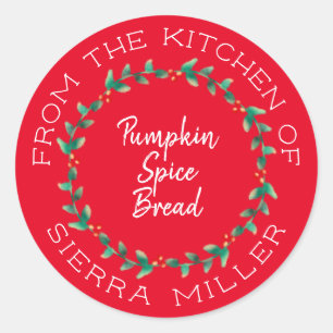 Noël Holly Wreath cuisine Traitements Étiquette ro