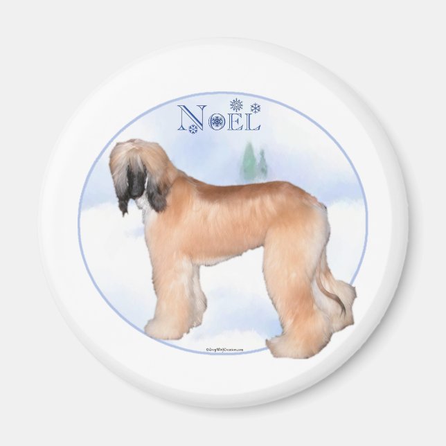 Noel Hound Afghan - Magnet (Devant)
