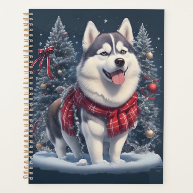 Noël Husky Chien magique Noël Noël Esprit de Noël (Devant)