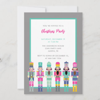 NOËL INVITATION NUTCRACKER ROSE