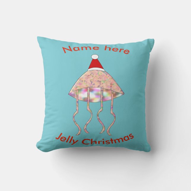Noël Jellyfish Coussin personnalisé (Recto)