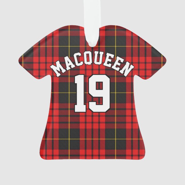 Noël Jersey de tartan de MacQueen de clan (dos)