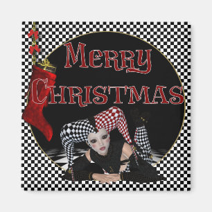 Noël Jester 1 - Joyeux Magnet de Noël