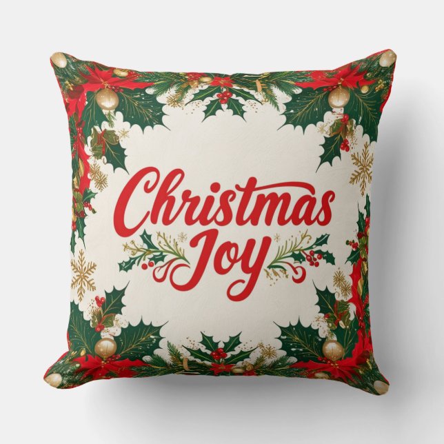 Noël Joie Coussin décoratif (Recto)