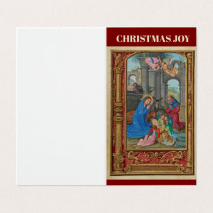 Noël Joy Nativité Carte pliée
