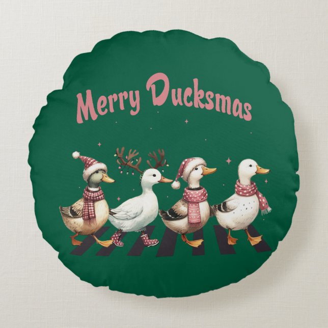 Noël Joyeux Ducksmas Coussin (Devant)