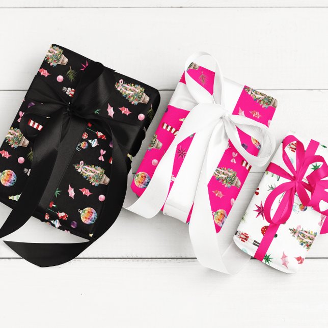 Noël kitsch | Papier de recouvrement rétro (Créateur téléchargé)