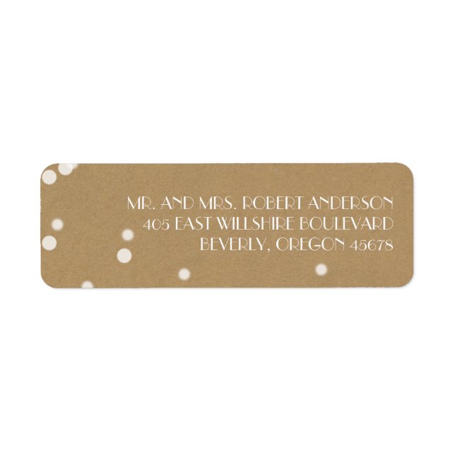 Noël Kraft Blanc Étiquette de Noël (Devant)