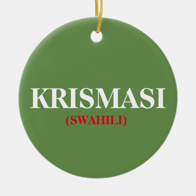 Noël Krismasi Ornement de Noël Africain (Devant)