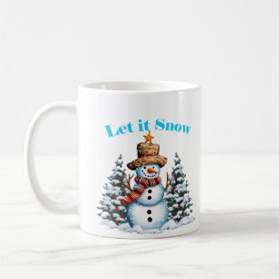 Noël Laisser neiger Snowman Mug 11oz