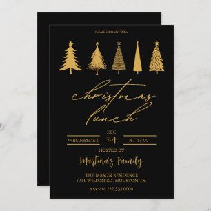 Noël Lunch Invitations Brunch de Noël