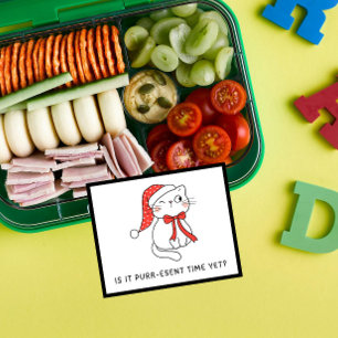 Noël Lunchbox Notes pour les chats de vacances pou