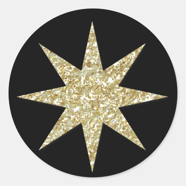 Noël Manger chrétien - autocollant rond (Devant)