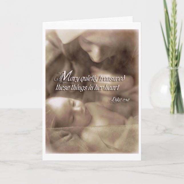 Noël Mary et carte de bible de Jésus (Devant)