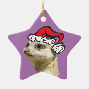 Noël Meerkat personnalisable ornement Star