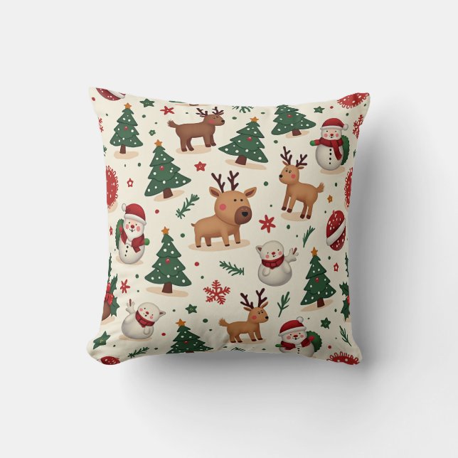 Noël mignon Coussin Cushion (Recto)