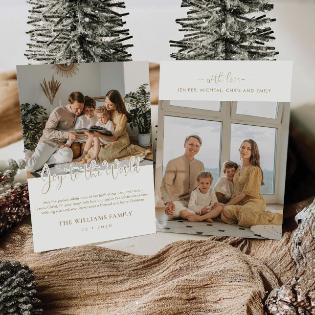 Noël minimaliste avec carte photo (Créateur téléchargé)
