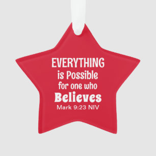 Noël Miracle Bible Verse Christian Faith Rouge
