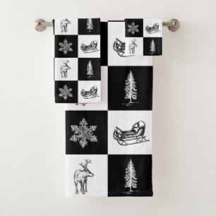 Noël Moderne Noir et Blanc