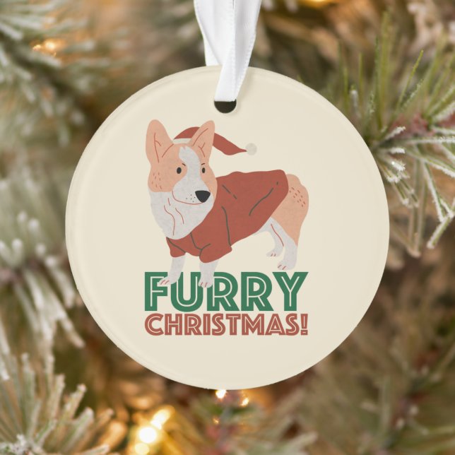 Noël mou Corgi Furry (Arbre)