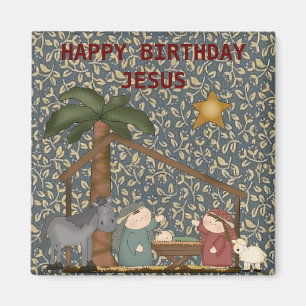 Noël Nativité Scène Baby Jesus Magnet