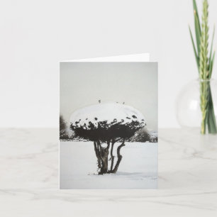 Noël neige paysage carte de note