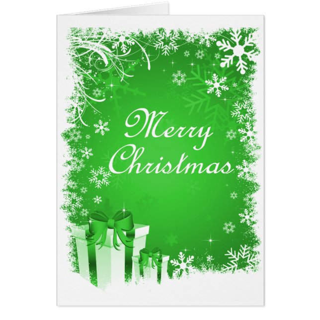 Noël neige verte et blanche (Devant)
