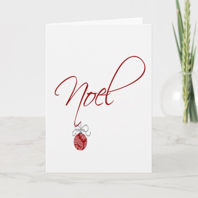 Noel Noël Ornement Noël Cartes de Noël (Devant)