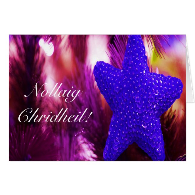 Noël Nollaig Chridheil Blue Star III (Devant horizontal)