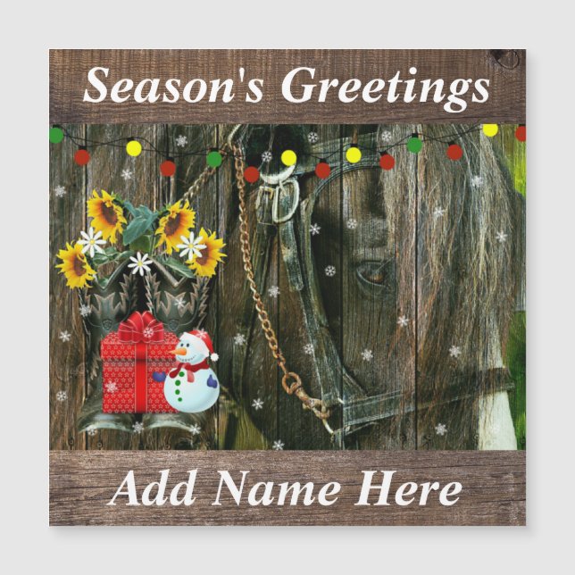 Noël occidental Frosty le bonhomme de neige et le  (Devant)