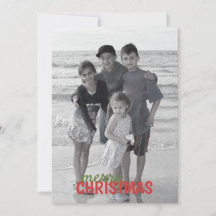 Noël ornemente le double a dégrossi carte photo