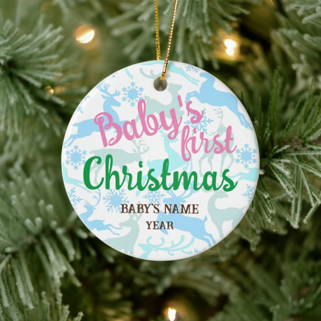 Noël, ornements Baby's First Christmas Custom (Arbre)