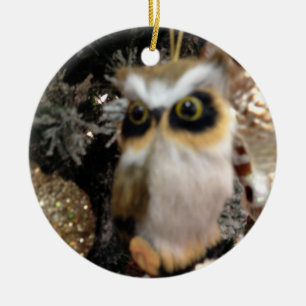 NOËL OWL ORNEMENT DE NOËL