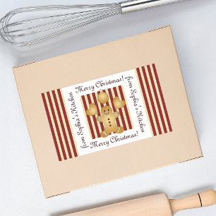 Noël Pain d'épices Homme Étiquette d'emballage mai