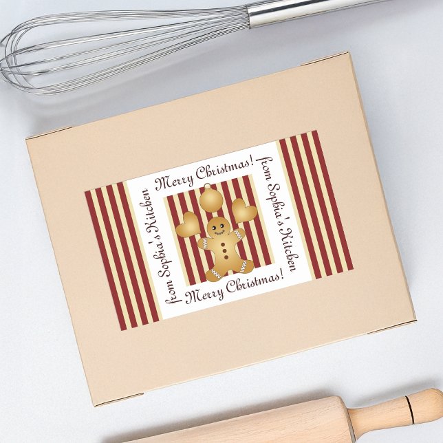 Noël Pain d'épices Homme Étiquette d'emballage mai (Créateur téléchargé)