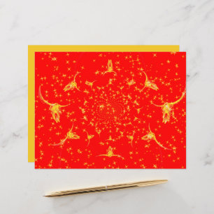 Noël Parties scintillant Occidentale Rouge Gold Gi