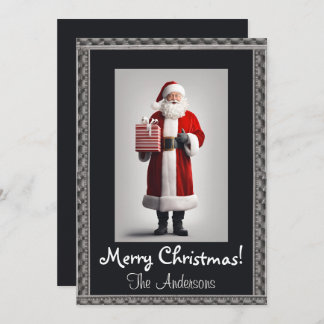 Noël Père Noël 8 Joyeux Noël ! Carte de Noël