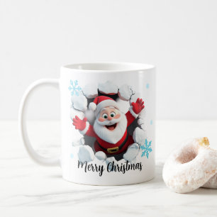 Noël Père Noël brise la glace 3D Mug