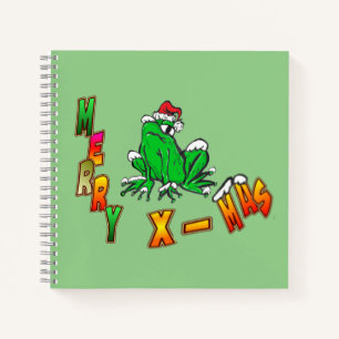 Noël Père Noël Frog Joyeux Carnet de Noël