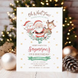 Noël Père Noël Invitation d'anniversaire<br><div class="desc">Oh Quel Amusant ! ! ! Profitez de cette mignonne invitation à l'anniversaire de Noël ! C'est la meilleure façon pour les invitations invités à la fête d'anniversaire de Noël de votre enfant. C'est un design hivernal festif avec Père Noël, un bonhomme de neige, un renne et une couronne d'étoiles....</div>