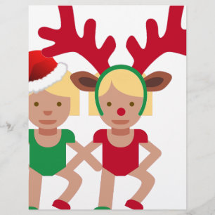 noël père Noël jumeaux émoji