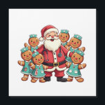 Noël Père Noël Pain d'épices Infirmières<br><div class="desc">soins infirmiers de Noël,  Père Noël et pains d'épices,  soins de vacances,  soins infirmiers de Noël,  pains d'épices,  soins infirmiers de fête,  infirmière de Père Noël,  esprit de Noël,  vacances Médicales,  aidants naturels</div>