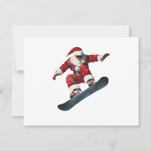 Noël Père Noël Snowboard Snowboarding Snowb