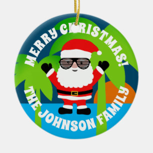 Noël personnalisé en juillet ornement d'arbre d'ét