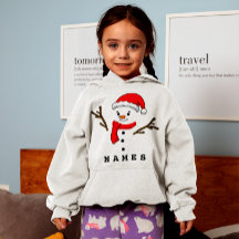Noël personnalisé Funny Snowman fille enfant