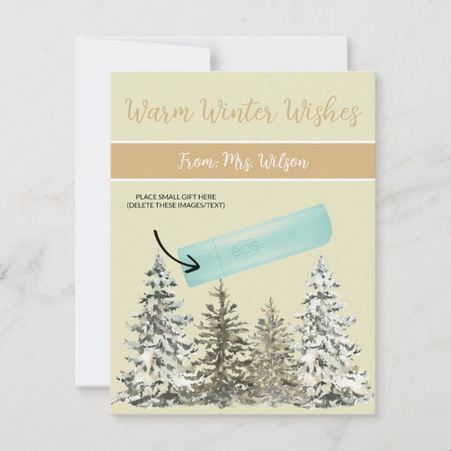 Noël Personnalisé, Petit Cadeau, Cartes Cadeaux (Devant)