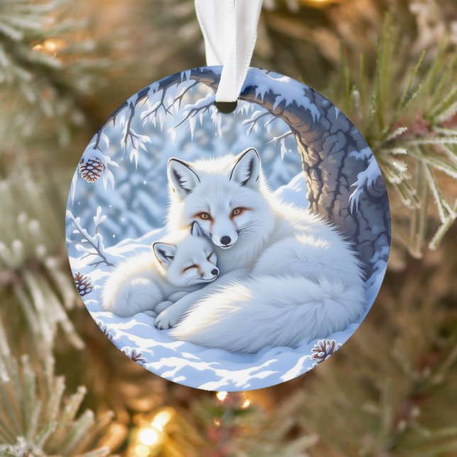 Noël personnalisé sur le thème des renards (Arbre)