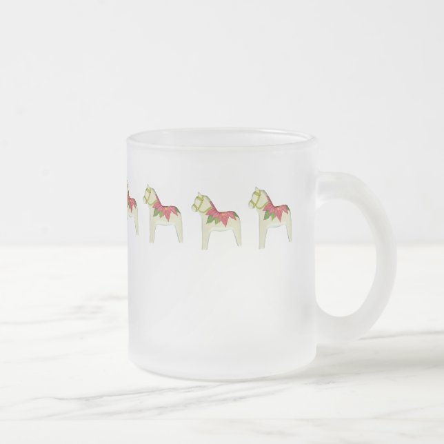 Noël Poinsettia Dala Cheval Hot Cider Mug (Droit)